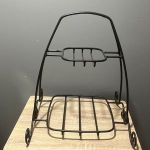 Longaberger square plate rack holder wrought iron
